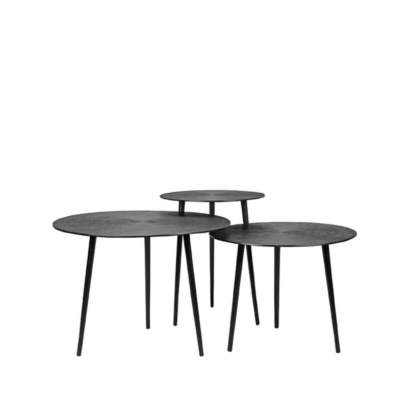 Black metal end hotsell table