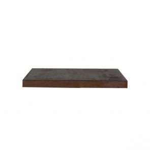 Restaurant Bartafel Blad Vierkant Straight Edge 70x70 Cm Espresso Voorkant