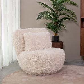 Swivel Lounge Chair Doodle 90x87x73 cm
