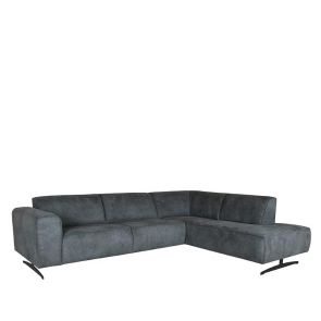 Bank Modena 2,5-Zits + Ottomane Graphite Microskin 2