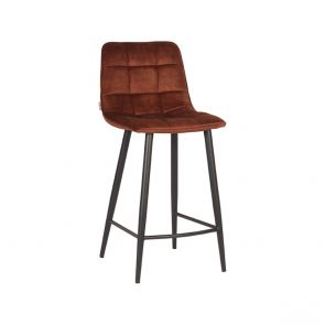 Barkruk Jelt 45x48x94 cm Rust Velours 1