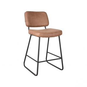 Barkruk Noah Cognac Micro Suede 48x61x94 Cm Perspectief