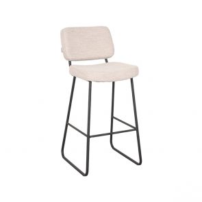 Barkruk Noah Naturel Boucle 47x60x105 cm Perspectief