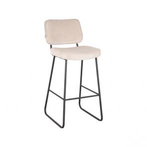 Barkruk Noah Naturel Ribcord 47x60x105 cm Perspectief