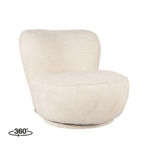 Fauteuil Bunny 90cm Soft Beige Amazy Perspectief