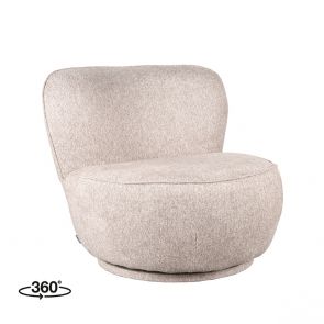 Fauteuil Bunny 90cm Soft Taupe Amazy Perspectief