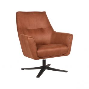 Fauteuil Tod Cognac Microvezel 1