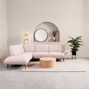Sofa Pesaro Ottomane + 2,5 seater Naturel Touch Perspectief