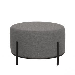 Poef Troy Grijs Boucle 57x57x34 cm Voorkant
