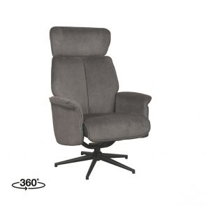 Fauteuil Verdal 77x79x109 Cm Antraciet Cosmo Perspectief 360