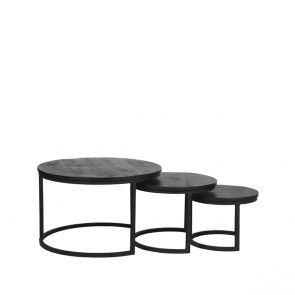 Coffee Table Set Triplet 70x70x44 cm | XL