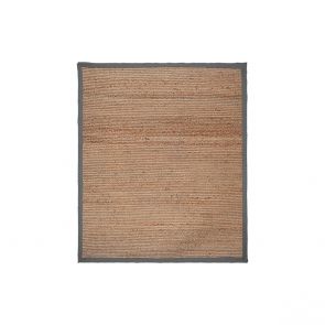 Vloerkleed Jute Naturel Jute Grijs Katoen 140x160 cm 1