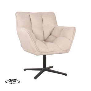 Swivel Lounge Chair Ian 76x72x87 cm