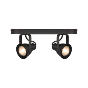 LED Spot Aken 2-lichts Zwart 1