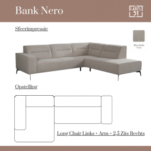 Lounge Sofa Nero Right