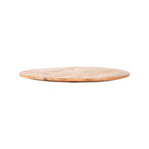 Restaurant/Bartafel Blad Rond Sloppy Edge 90x90 cm Naturel Perspectief