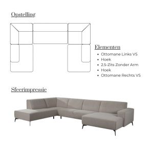 U-Sofa Nero