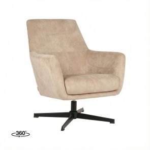 Draaifauteuil Toby 75x80x85 cm
