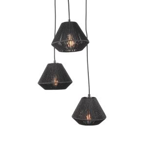 Hanglamp Ibiza Diamond 3-Lichts 30x30x150 cm