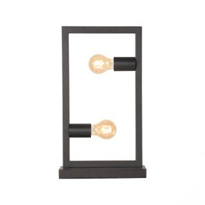 Tafellamp Quadrato Zwart 20x10x45 Cm Perspectief