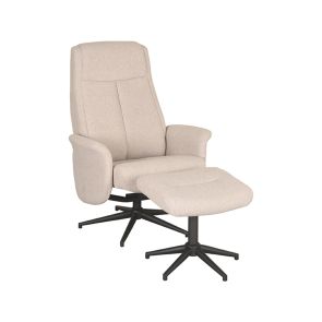 Relaxfauteuil Bergen + Hocker 77x76x105 cm