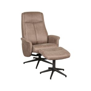 Relaxfauteuil Bergen + Hocker 77x76x105 cm