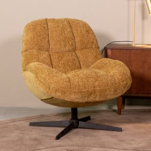 Swivel Lounge Chair Huxley 76x86x92 cm